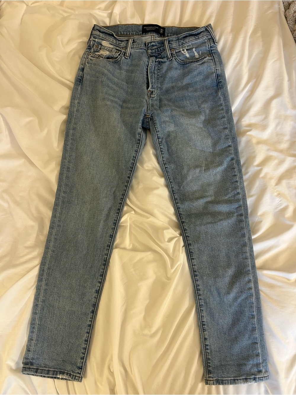 Abercrombie & Fitch Light Blue Men's Skinny Jeans
